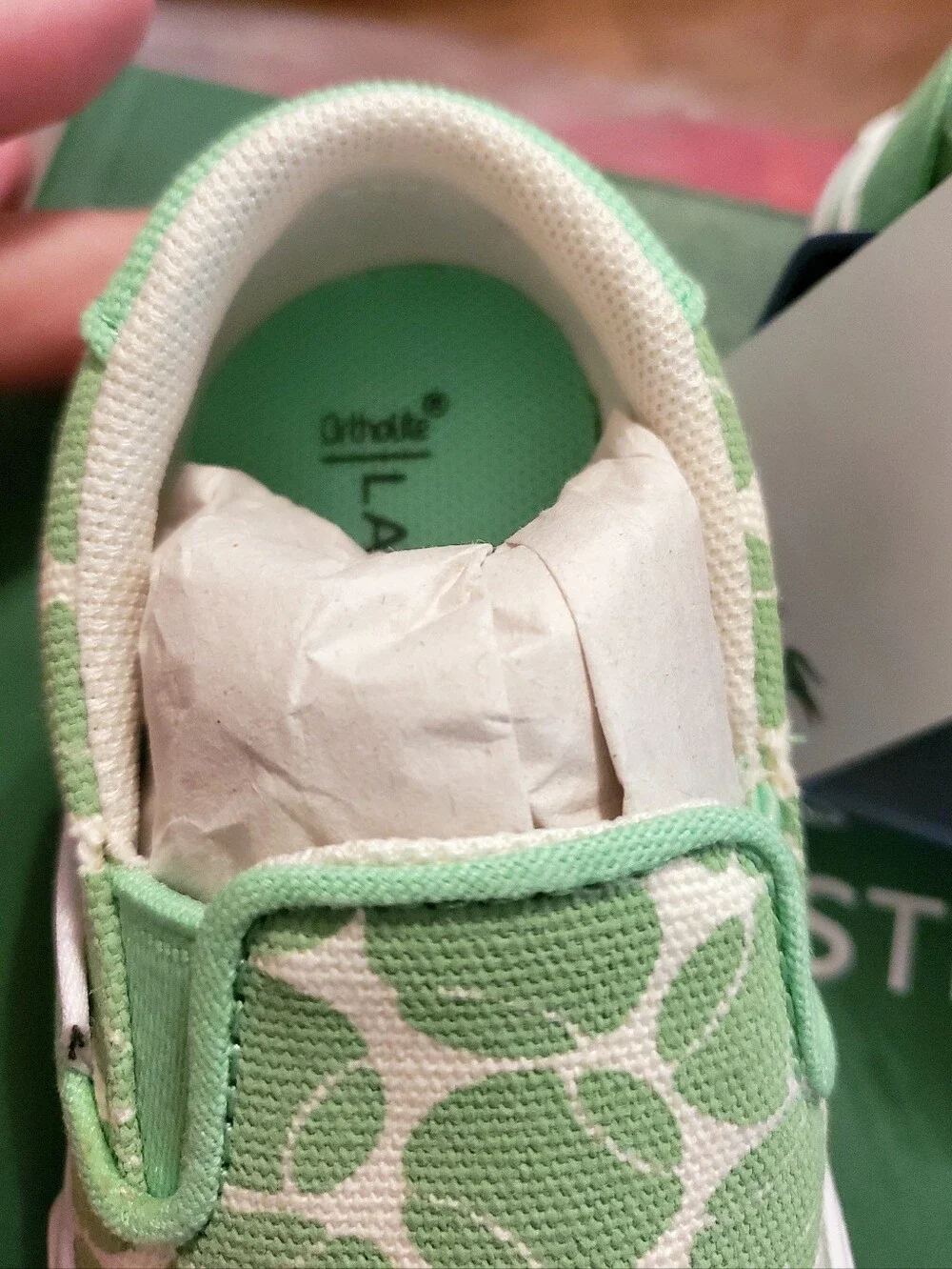 LaCoste Toddler Jump Serve Tennis Print Slip-On